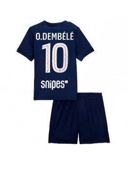Billige Paris Saint-Germain Ousmane Dembele #10 Hjemmedraktsett Barn 2025-26 Kortermet (+ Korte bukser)